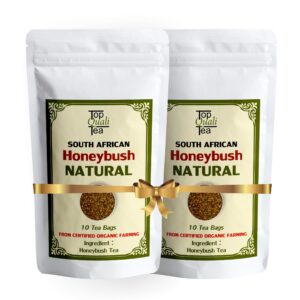 SOUTH AFRICAN HONEYBUSH 10 TEA BAGS EACH PACK OF 2 NATURALLY CAFFEINE FREE