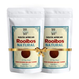 SOUTH AFRICAN ROOIBOS 10 TEA BAGS EACH PACK OF 2 NATURALLY CAFFEINE FREE