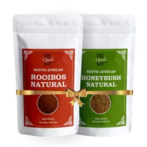 SOUTH AFRICAN ROOIBOS & HONEYBUSH TEA NATURALLY CAFFEINE FREE 50G EACH PACK OF 2