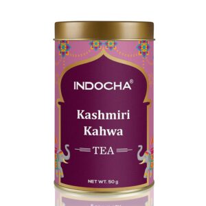 KASHMIRI KAHWA WITH LOOSE GREEN TEA, SAFFRON, ROSE PETALS, ALMONDS & KAHWA SPICES 50G